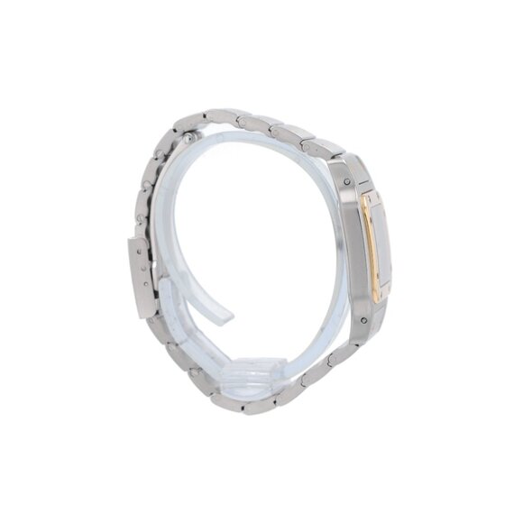 Cartier Santos 1057930 24mm Dirty White Roman Numeral Dial Fixed Bezel Santos - Picture 8 of 10
